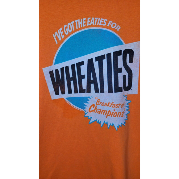 Wheaties * Breakfast of Champions Cereal Shirt General Mills Optima Tag Size Med - Picture 3 of 9